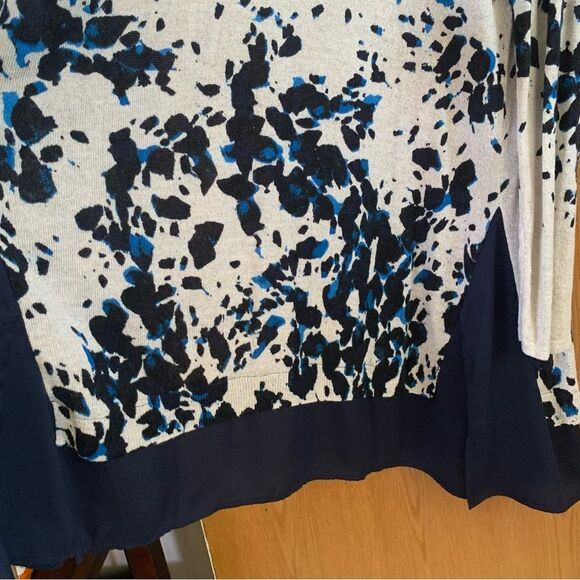 NIC+ZOE Positive Outlook Chiffon Trim Open Cardigan - Picture 8 of 10